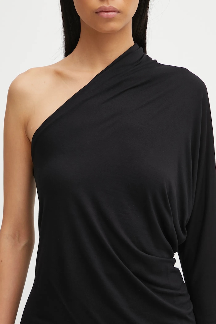 Μπλουζάκι Rick Owens Lilies Diana μαύρο LI02E3220.RV