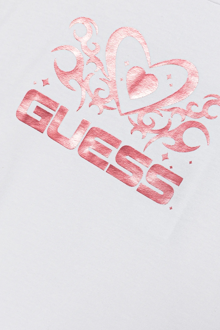 DÍVKA Dětské tričko s dlouhým rukávem Guess J5YI03.K6YW4.9BYA bílá