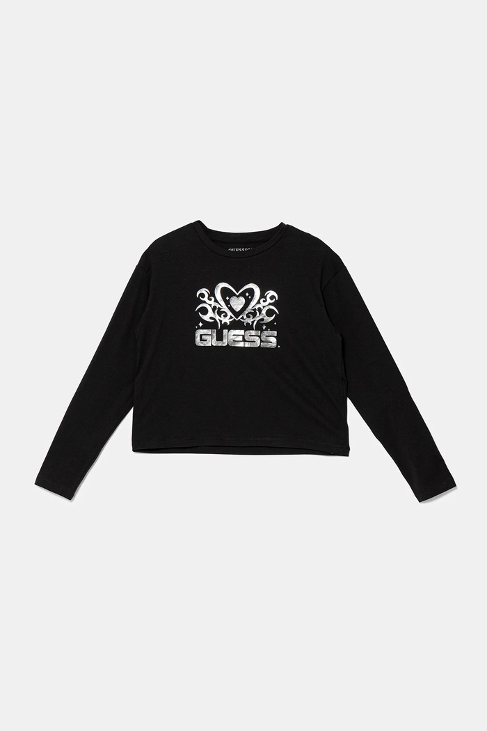 Guess longsleeve dziecięcy pozostałe czarny J5YI03.K6YW4.9BYA