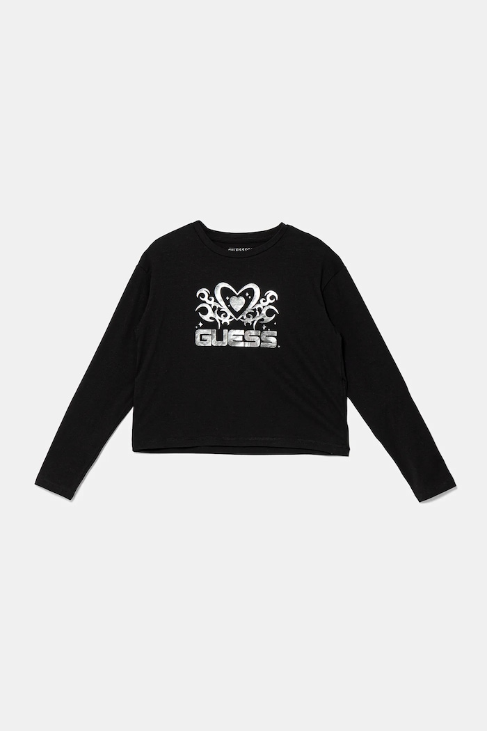 Guess longsleeve dziecięcy pozostałe czarny J5YI03.K6YW4.9BYA