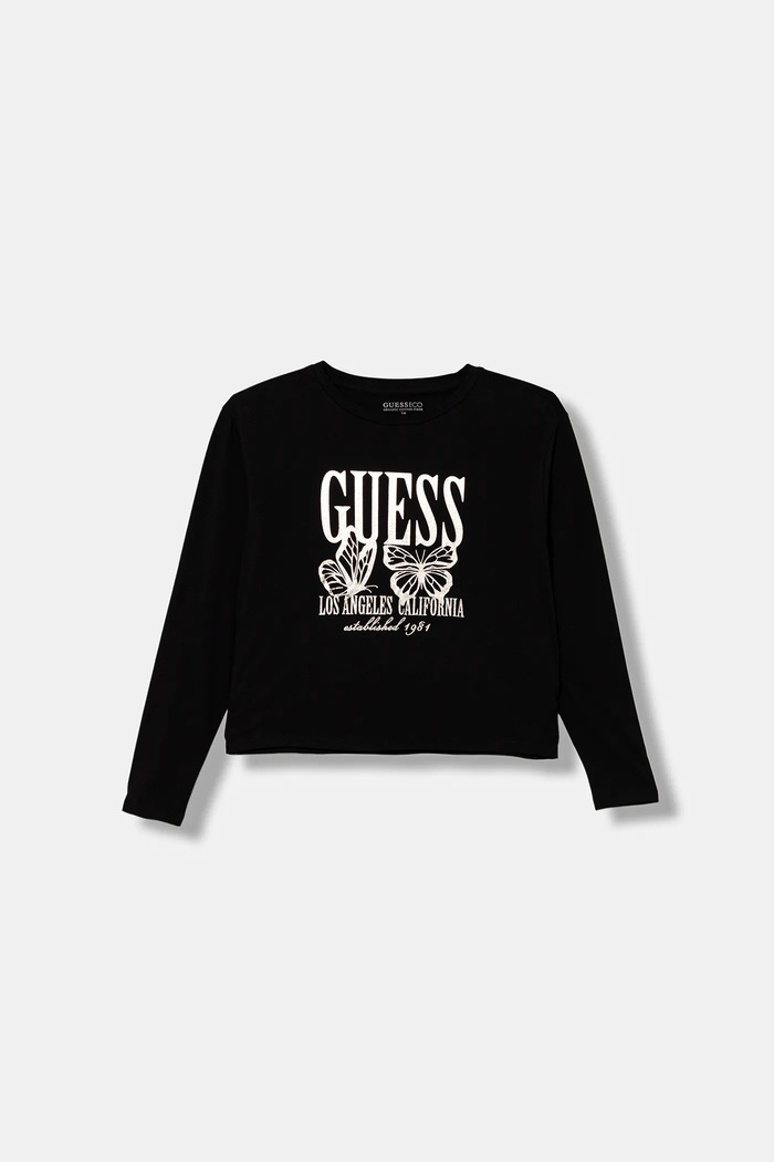 Guess longsleeve copii print negru J5YI32.K6YW4.9BYA