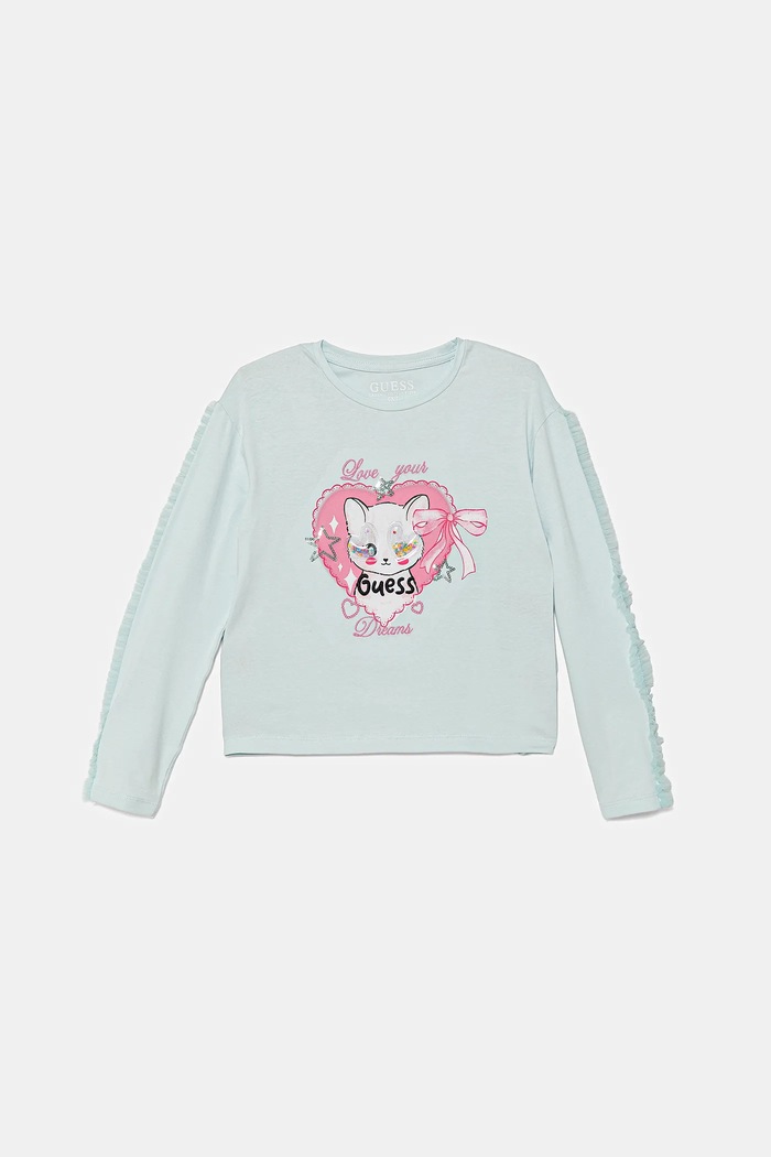 Guess longsleeve dziecięcy pozostałe niebieski K5YI03.K6YW4.9BYA
