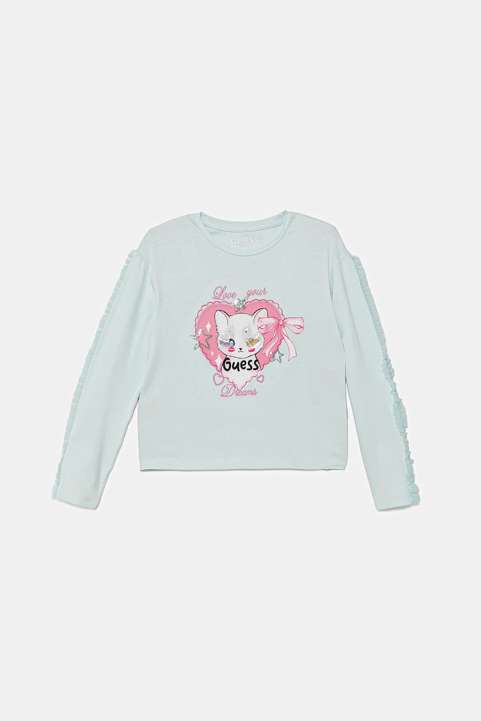 Guess longsleeve dziecięcy pozostałe niebieski K5YI03.K6YW4.9BYA