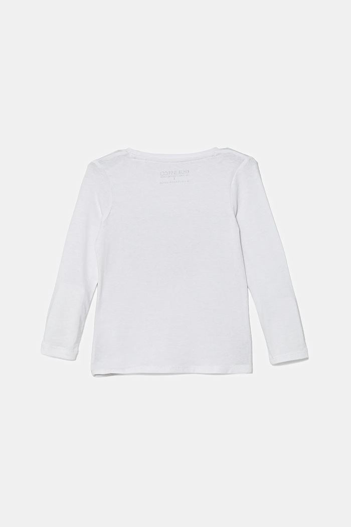 Guess Dětské tričko s dlouhým rukávem Guess K5YI07.K6YW4.9BYA bílá AW25