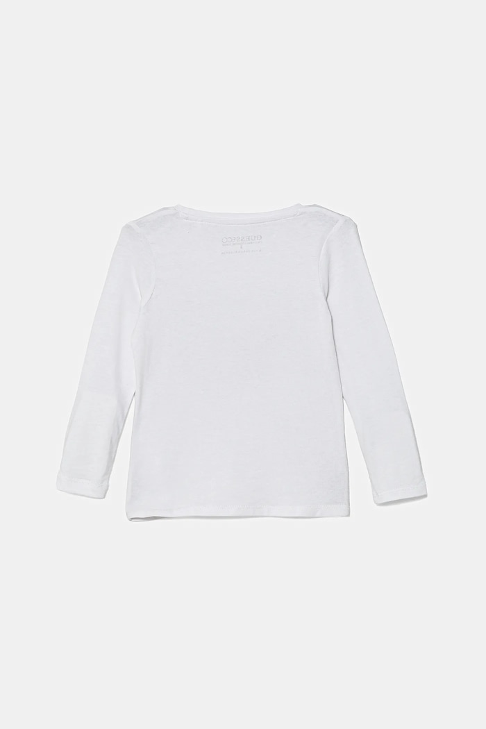 Guess Dětské tričko s dlouhým rukávem Guess K5YI07.K6YW4.9BYA bílá AW25