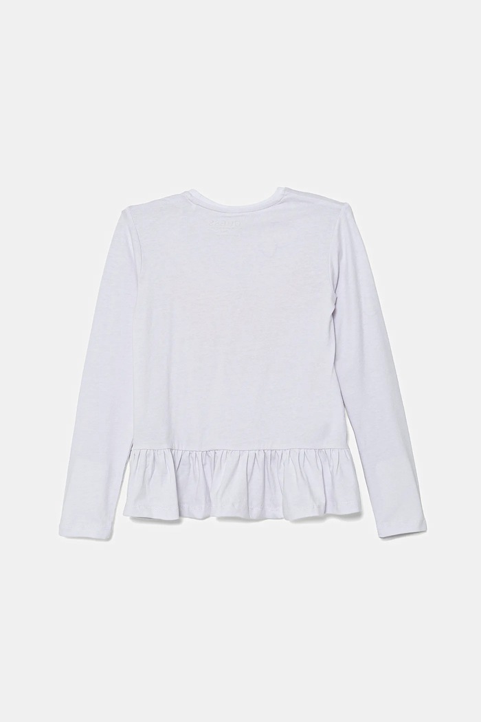 Guess longsleeve bawełniany dziecięcy K5YI08.K6YW4.9BYA biały AW25
