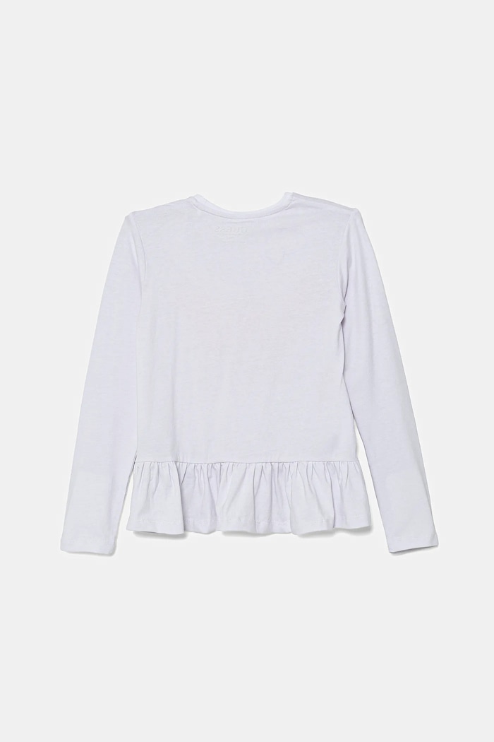 Guess longsleeve bawełniany dziecięcy K5YI08.K6YW4.9BYA biały AW25