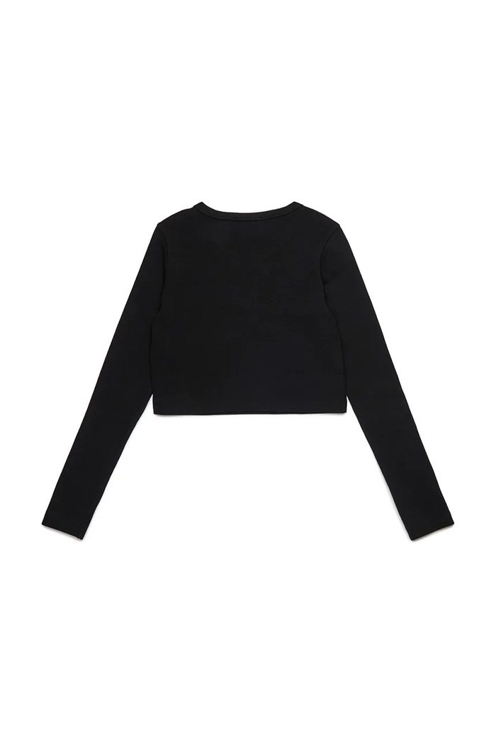 Detské tričko s dlhým rukávom Diesel TBALLETD T-SHIRT J02452 čierna AW25