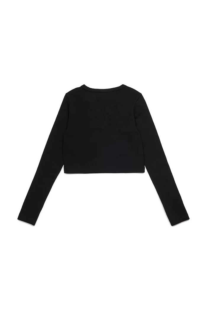 Detské tričko s dlhým rukávom Diesel TBALLETD T-SHIRT J02452 čierna AW25