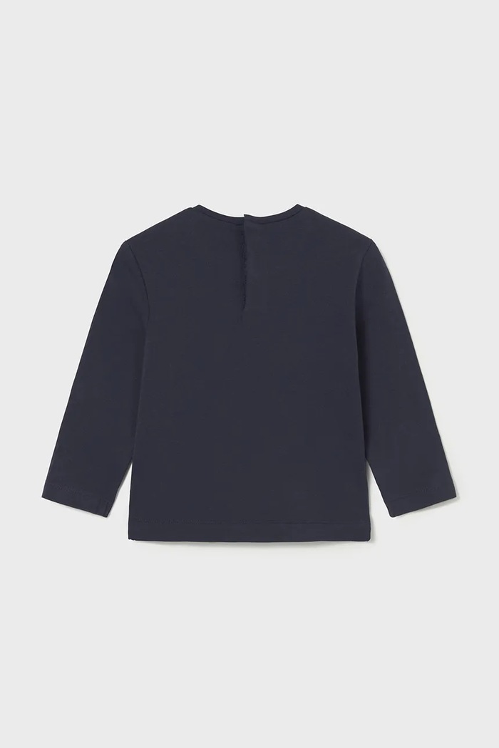 Mayoral longsleeve dziecięcy 116.4D.Baby.9BYA granatowy AW25