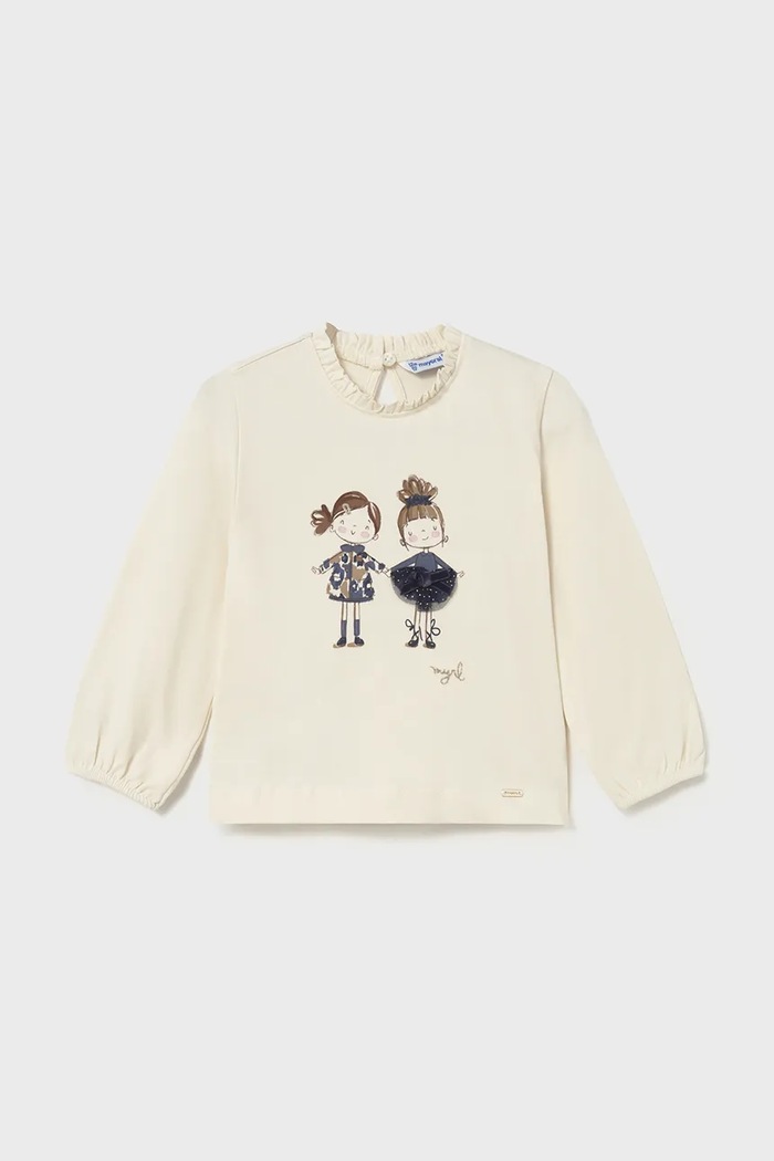 Mayoral longsleeve niemowlęcy nadruk niebieski 2075.4A.Baby.9BYA