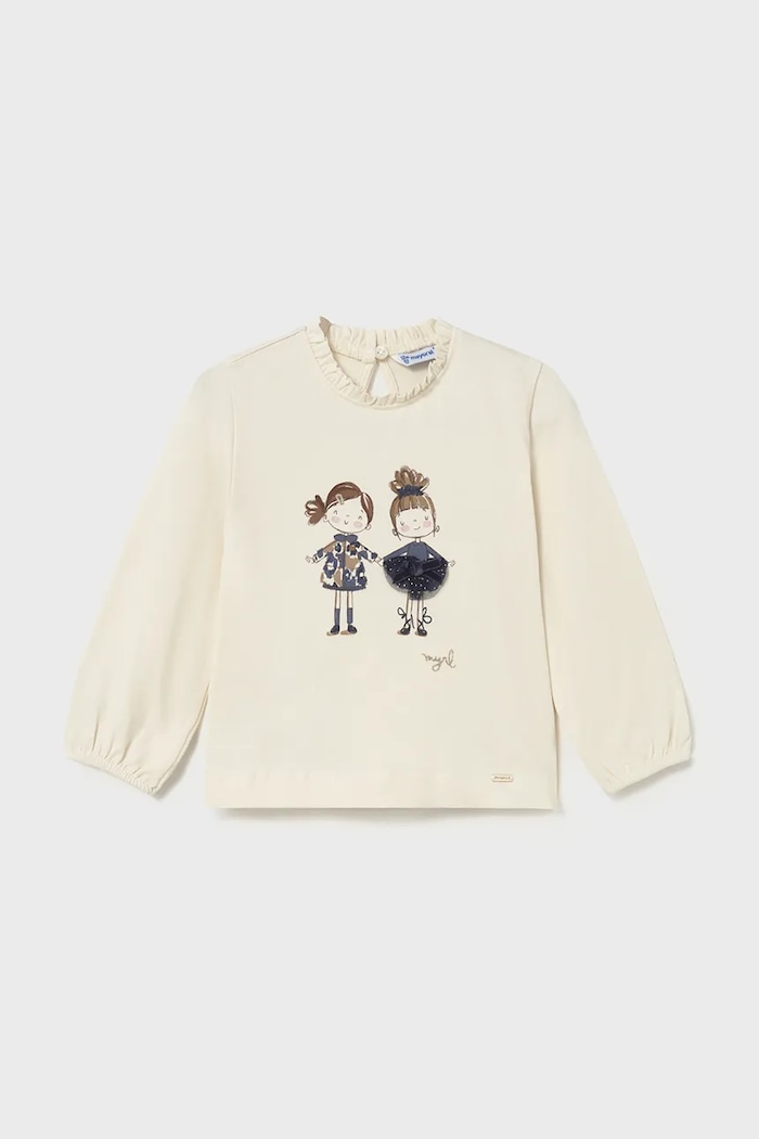 Mayoral longsleeve niemowlęcy nadruk niebieski 2075.4A.Baby.9BYA
