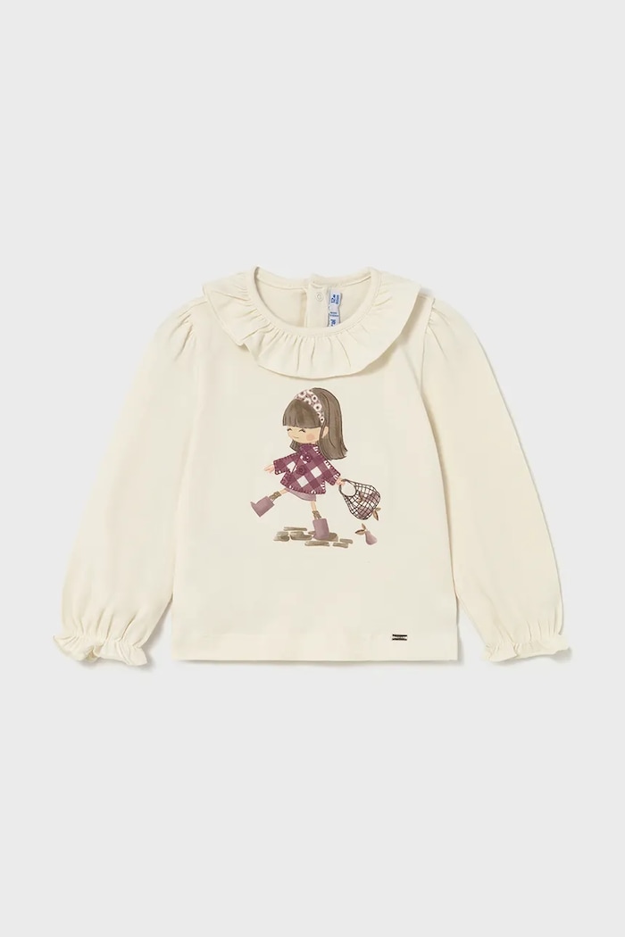 Mayoral longsleeve dziecięcy 2076.4C.Baby.9BYA różowy AW25