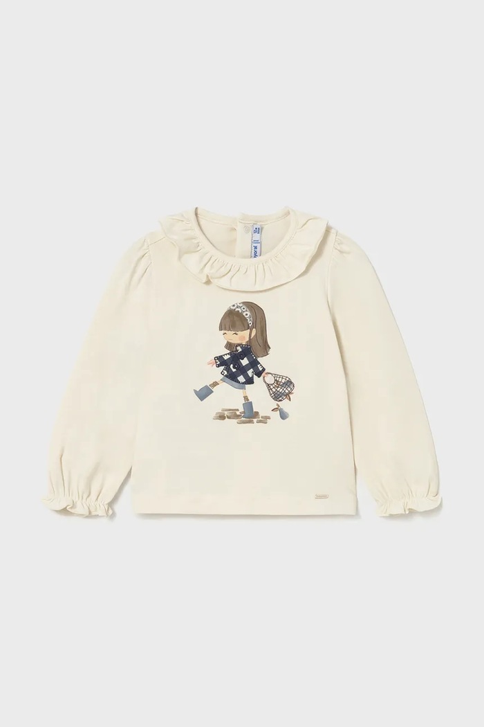 Mayoral longsleeve copii print albastru 2076.4C.Baby.9BYA