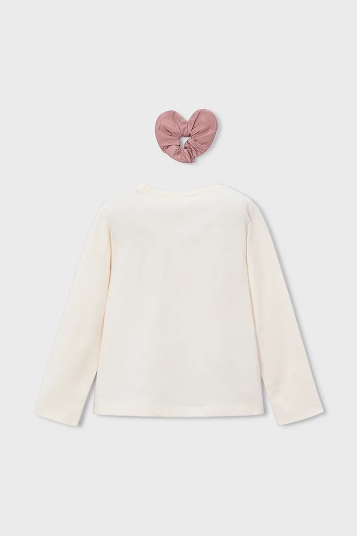 Mayoral Longsleeve bawełniany 4008.6F.Mini.9BYA różowy AW25