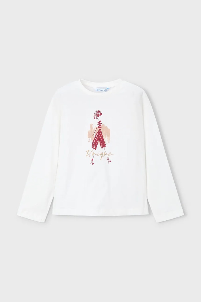 Mayoral Longsleeve din bumbac bej 4010.6J.Mini.9BYA