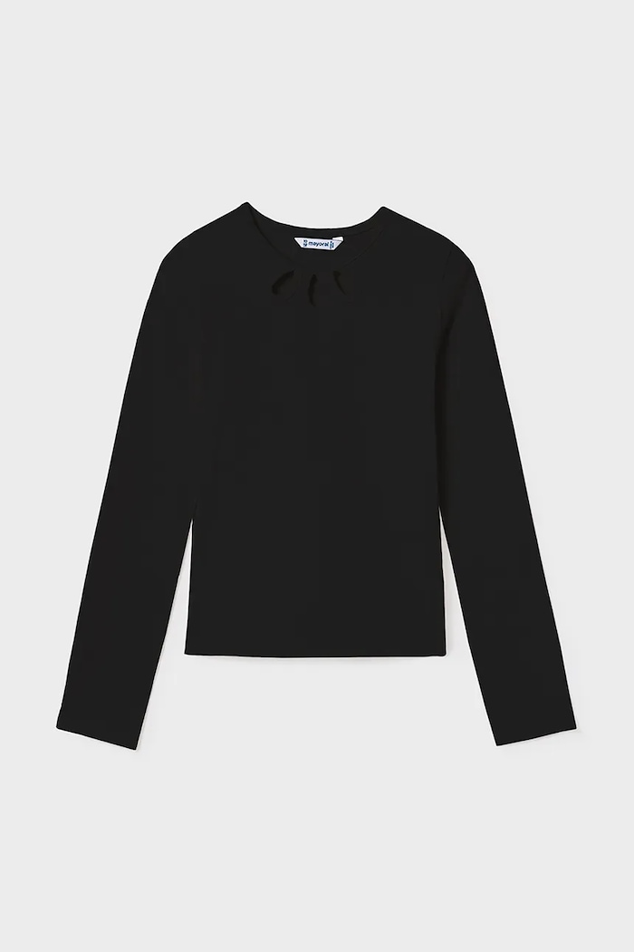 Mayoral longsleeve 7022.8F.Junior.9BYA negru AW25