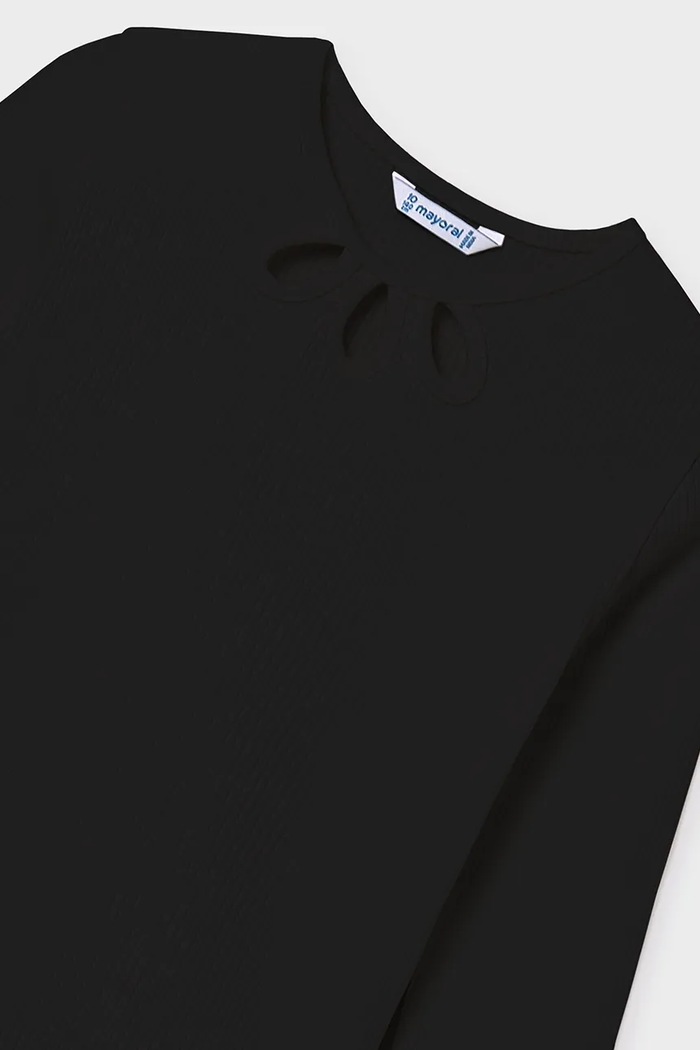 Mayoral longsleeve negru 7022.8F.Junior.9BYA
