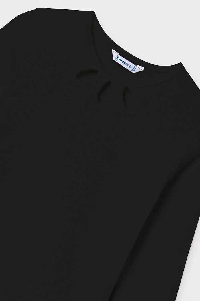 Mayoral longsleeve negru 7022.8F.Junior.9BYA