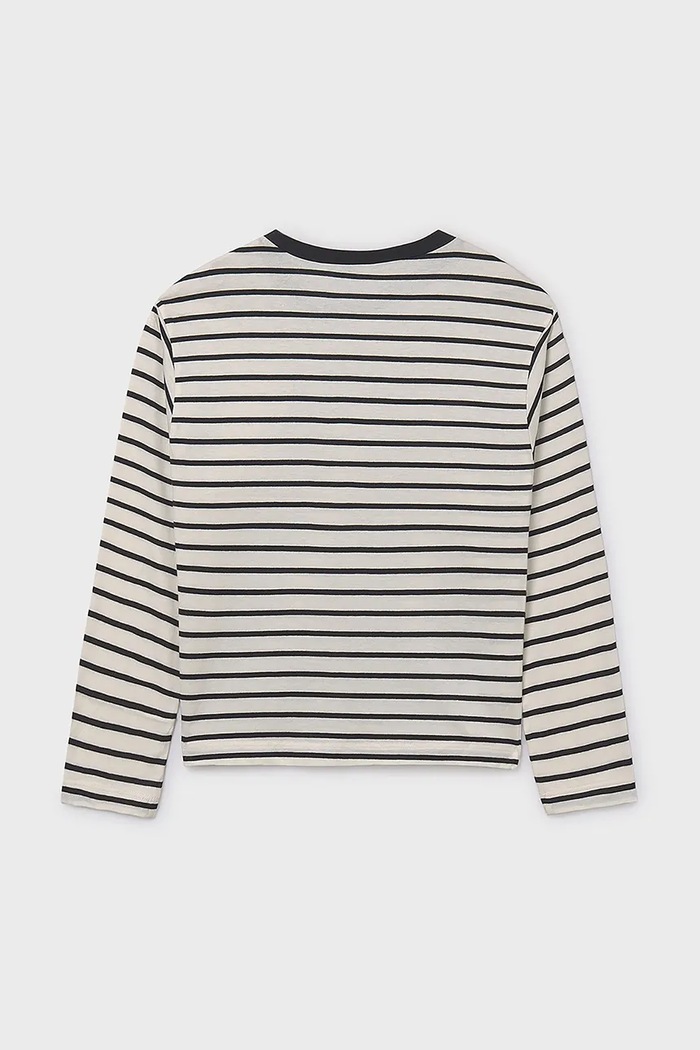 Fete Mayoral longsleeve din bumbac pentru copii 7027.8K.Junior.9BYA negru