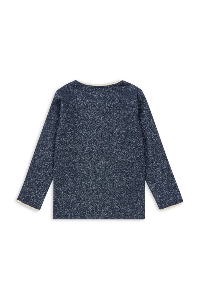 Detské tričko s dlhým rukávom Konges Sløjd ROLI BLOUSE KS103967.9BYA tmavomodrá AW25