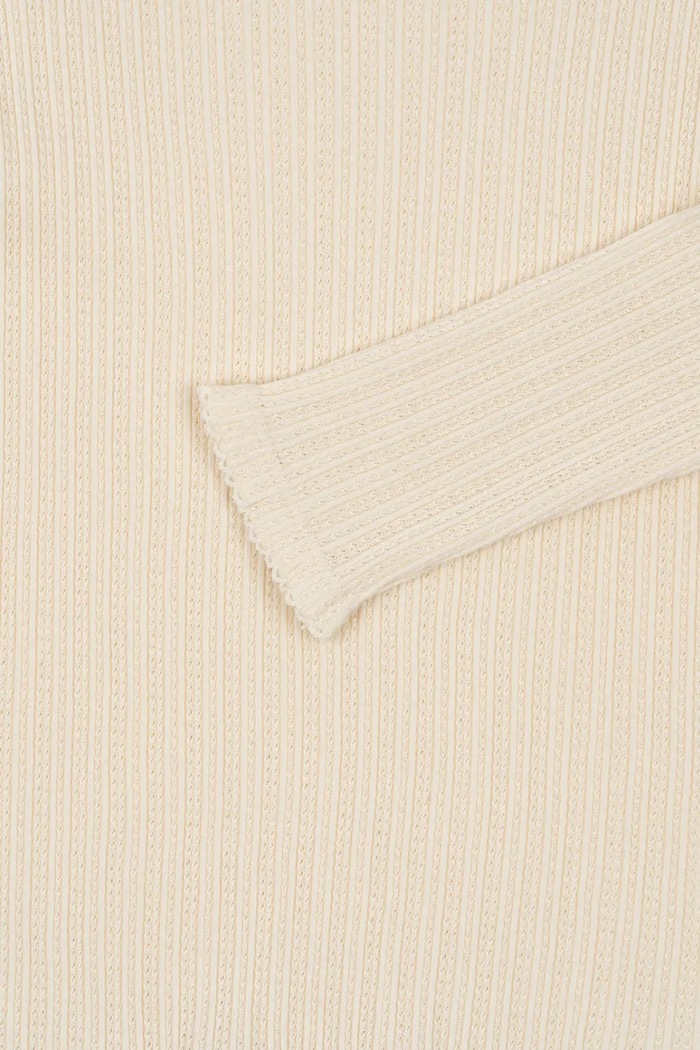 Konges Sløjd longsleeve bawełniany dziecięcy PAPIN BLOUSE GOTS beżowy KS103957.9BYA