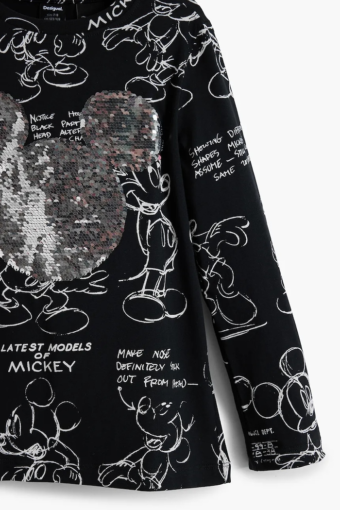 Desigual longsleeve bawełniany dziecięcy czarny 25WGTK25