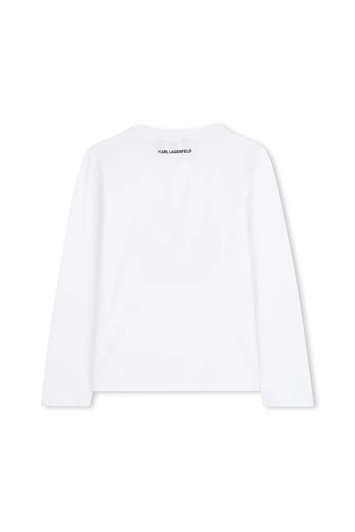 Παιδικό μακρυμάνικο Karl Lagerfeld Z30940.86.108 λευκό AW25