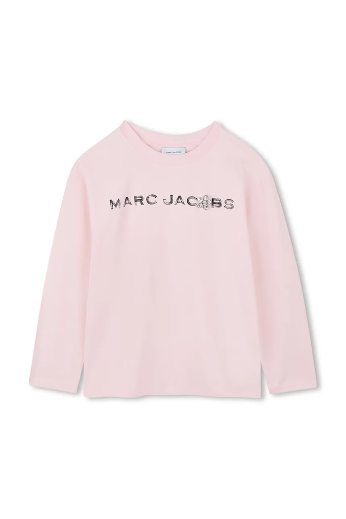 Детска блуза с дълги ръкави Marc Jacobs памук розов W60587.94.108