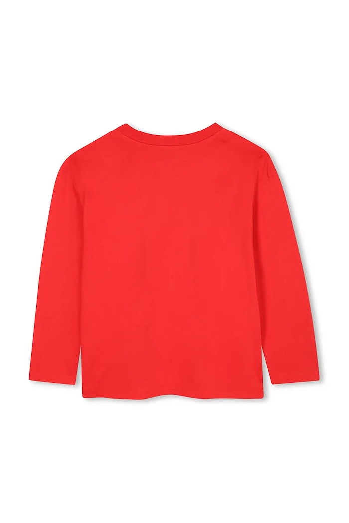 Marc Jacobs longsleeve din bumbac pentru copii W60587.114.150 rosu AW25