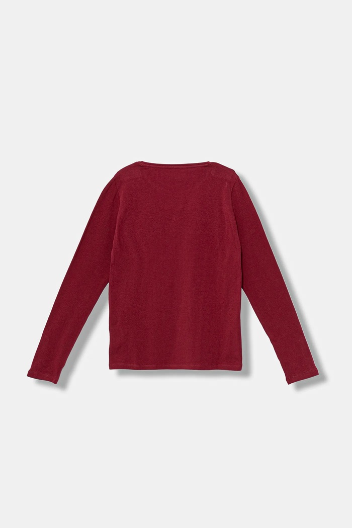 Guess longsleeve dziecięcy J5BI03.J1314.9BYA bordowy AW25