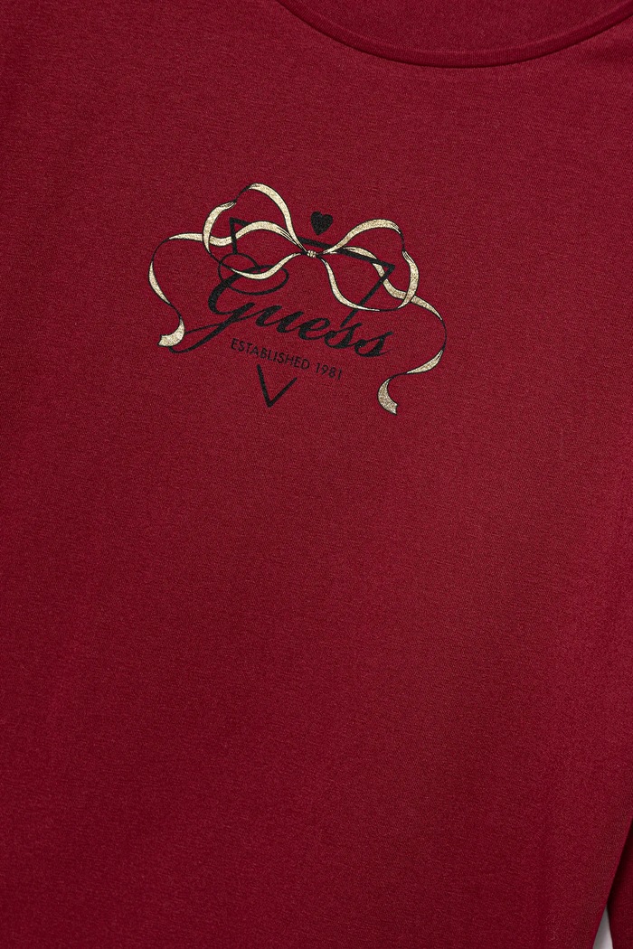 Dziewczynka Guess longsleeve dziecięcy J5BI03.J1314.9BYA bordowy