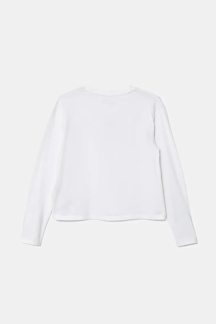 Dětské tričko s dlouhým rukávem Guess J5BI06.J1314.9BYA bílá AW25