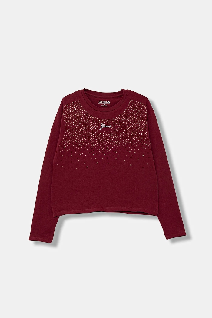 Guess gyerek hosszúujjú elasztánnal burgundia J5BI06.J1314.9BYA