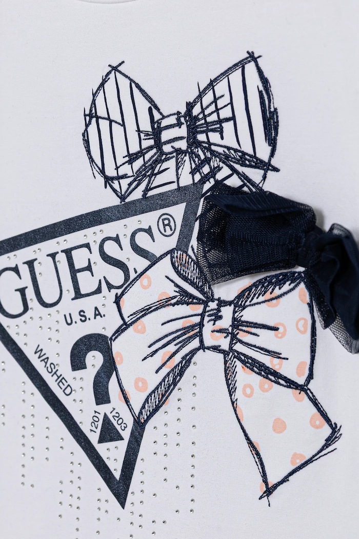 Дівчинка Guess Дитячий лонгслів Guess J5BI28.J1314.9BYA білий