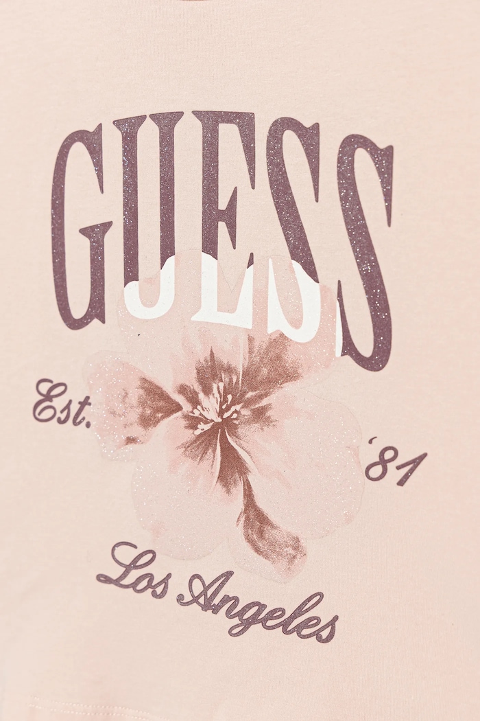 DÍVKA Dětské tričko s dlouhým rukávem Guess J5BI33.J1314.9BYA růžová