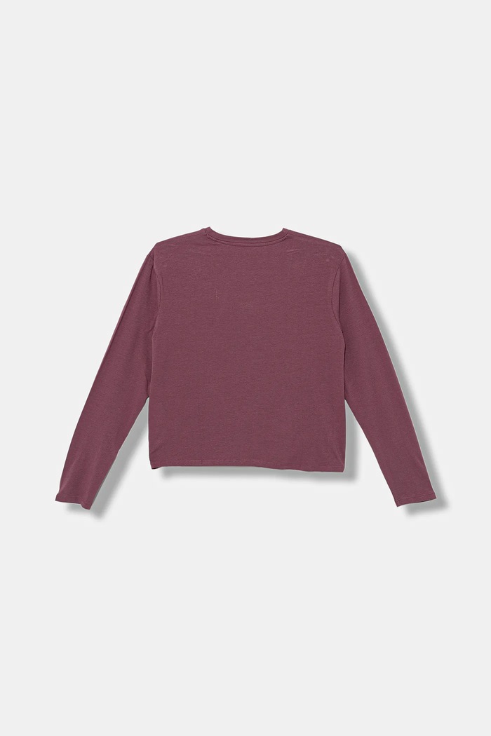 Dětské tričko s dlouhým rukávem Guess J5BI33.J1314.9BYA burgundské AW25