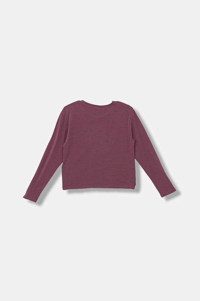 Dětské tričko s dlouhým rukávem Guess J5BI35.J1314.9BYA burgundské AW25