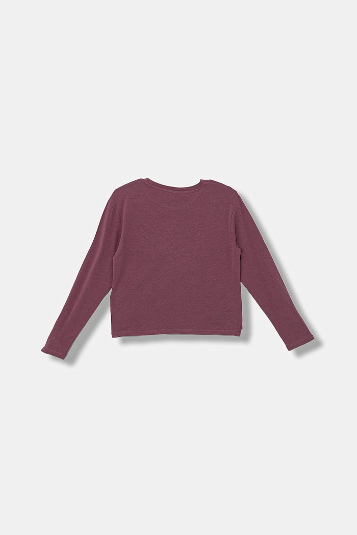 Dětské tričko s dlouhým rukávem Guess J5BI35.J1314.9BYA burgundské AW25