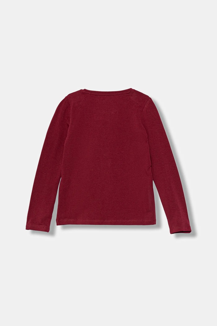 Guess longsleeve dziecięcy K5BI00.J1314.9BYA bordowy AW25