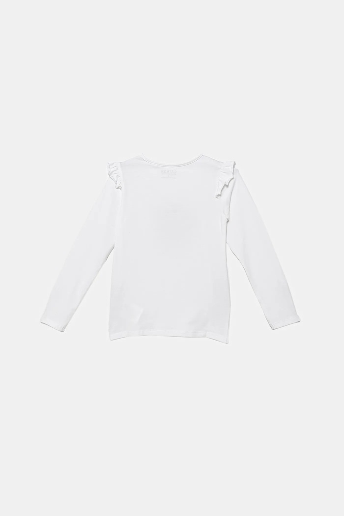 Detské tričko s dlhým rukávom Guess K5BI02.J1314.9BYA biela AW25