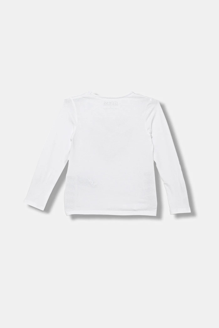 Detské tričko s dlhým rukávom Guess K5BI12.J1314.9BYA biela AW25