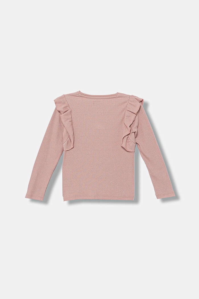 Dětské tričko s dlouhým rukávem Guess K5BI15.K0670.9BYA růžová AW25