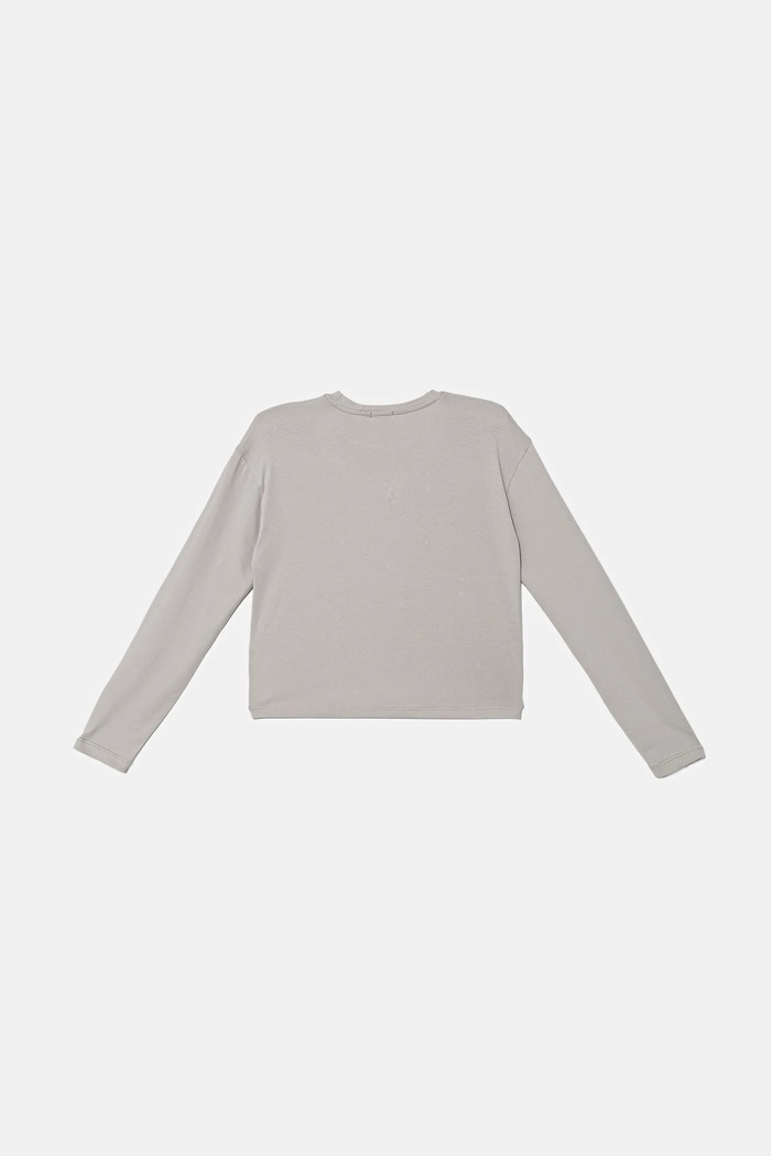 Pinko longsleeve copii KFTS029.C.JE013 gri AW25
