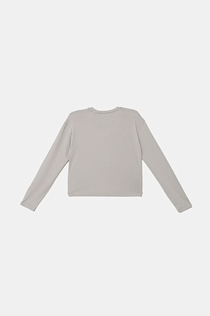 Pinko longsleeve copii KFTS029.C.JE013 gri AW25