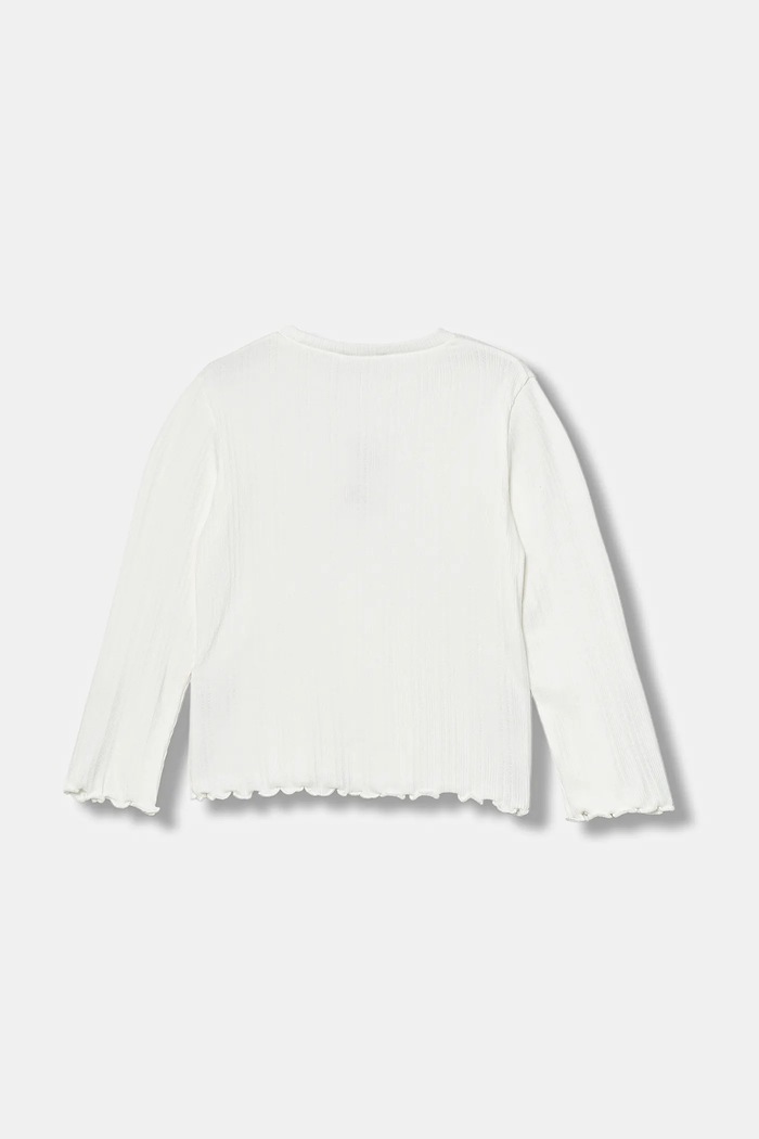 United Colors of Benetton longsleeve dziecięcy 3KIEG10KK.P.seasonal biały AW25