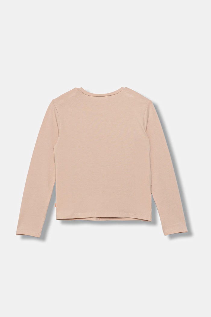Dětské tričko s dlouhým rukávem United Colors of Benetton 3P4ZC10QF.G.seasonal růžová AW25