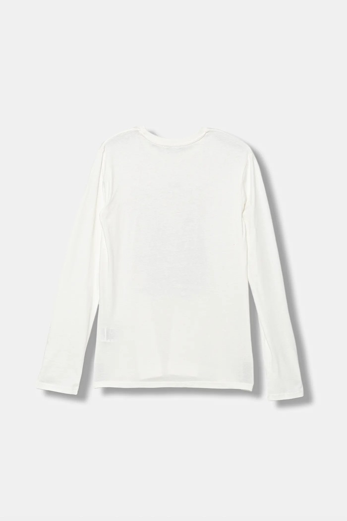 United Colors of Benetton longsleeve bawełniany dziecięcy 35RYC10QE.G.seasonal biały AW25