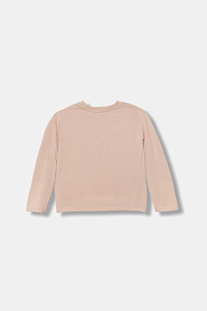 United Colors of Benetton longsleeve bawełniany dziecięcy 35RYG10K7.P.seasonal różowy AW25