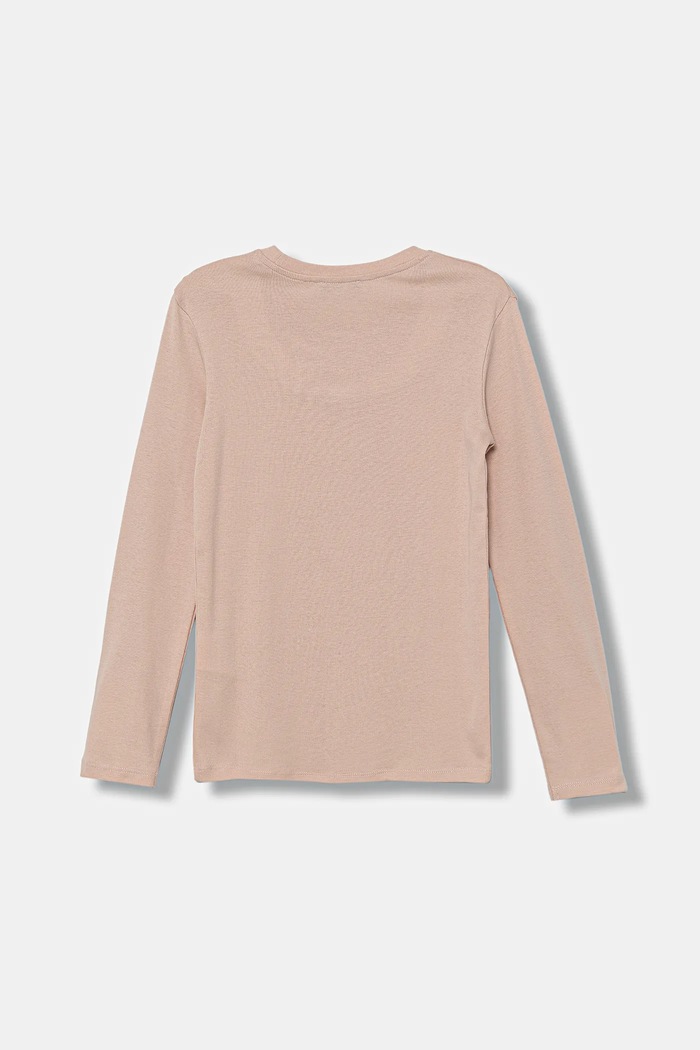 United Colors of Benetton longsleeve bawełniany dziecięcy 3I9WC10Q2.G.seasonal różowy AW25